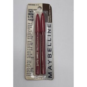 Maybelline Expert Eyes Twin Brow & Eye‎ Pencils Dark Brown Old Dead Stock